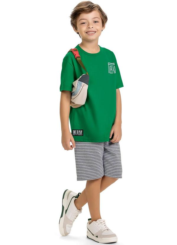 Kyly - Conjunto Infantil Menino Estampado Verde