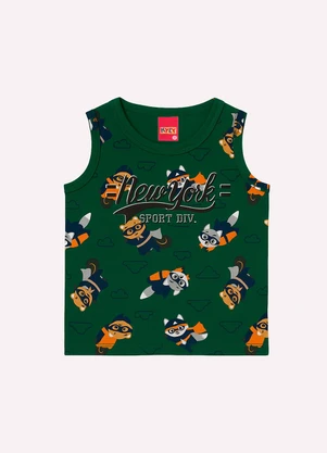 Kyly - Conjunto Infantil Menino Estampado Verde - KYLY
