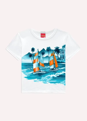 Kyly - Conjunto Infantil Menino Estampas Branco - KYLY
