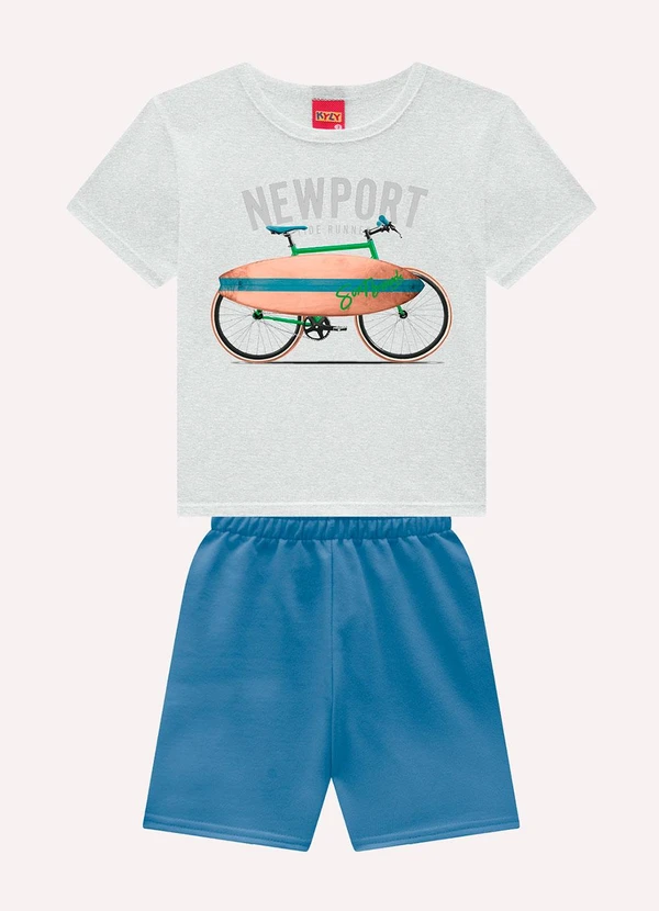 Kyly - Conjunto Infantil Menino Estampas Cinza 1