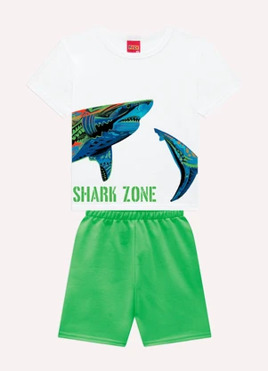 Kyly - Conjunto Infantil Menino Estampas Verde - KYLY