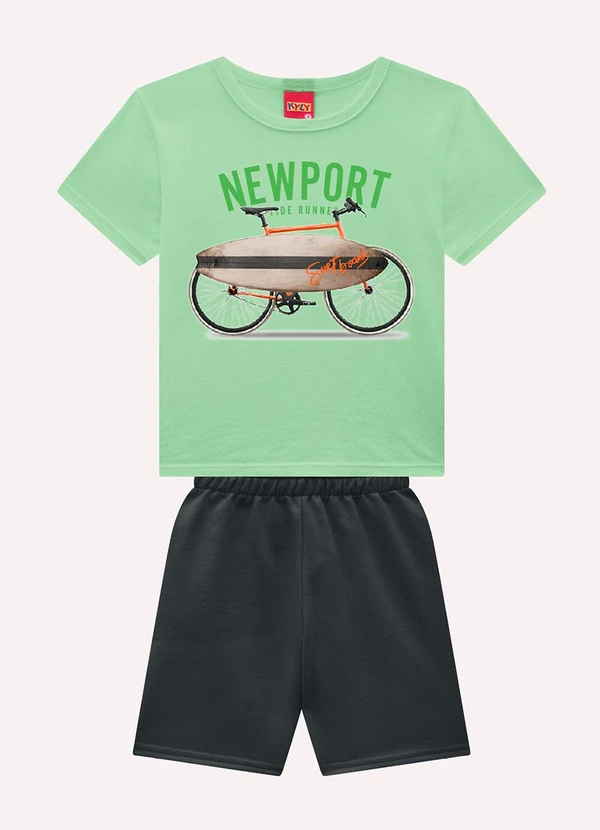 Kyly - Conjunto Infantil Menino Estampas Verde 1