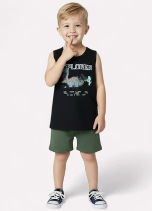 Kyly - Conjunto Infantil Menino Explorer Verde - KYLY