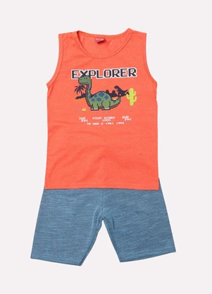Kyly - Conjunto Infantil Menino Explorer Laranja - KYLY
