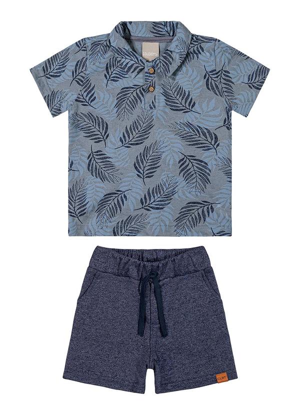 Colorittá - Conjunto Infantil Menino Folhagem Colorittá Azul