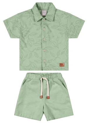 Colorittá - Conjunto Infantil Menino Folhagem Verde - COLORITTÁ