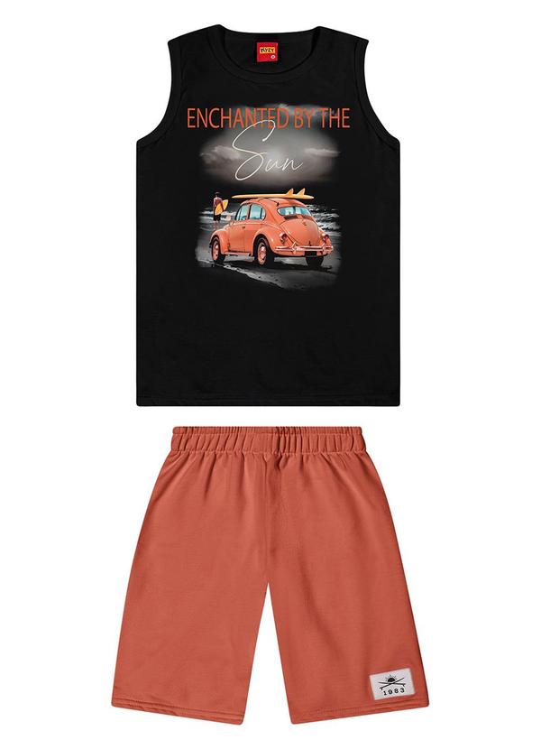Kyly - Conjunto Infantil Menino Fusca Preto