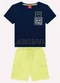 Kyly - Conjunto Infantil Menino Game Azul - variação: Azul