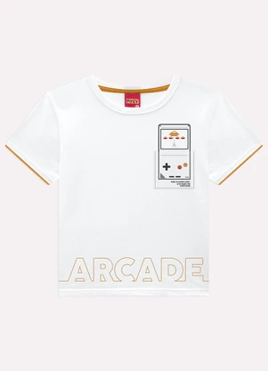 Kyly - Conjunto Infantil Menino Game Branco - KYLY