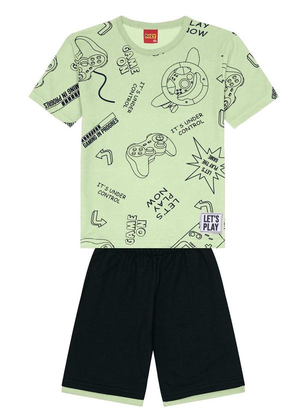 Kyly - Conjunto Infantil Menino Game Verde