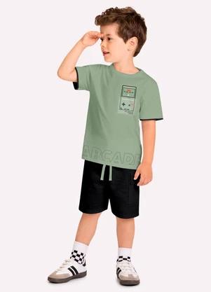 Kyly - Conjunto Infantil Menino Game Verde - KYLY