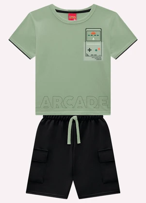 Kyly - Conjunto Infantil Menino Game Verde - KYLY