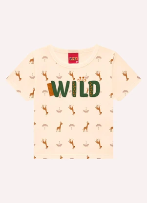 Kyly - Conjunto Infantil Menino Girafa Bege - KYLY