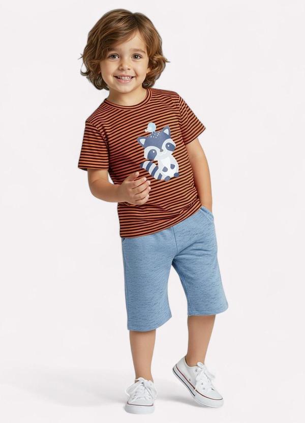 Kyly - Conjunto Infantil Menino Guaxinim Laranja 1