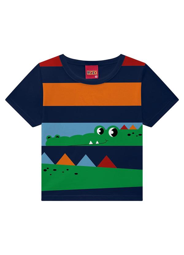 Kyly - Conjunto Infantil Menino Jacaré Azul Marinho 2