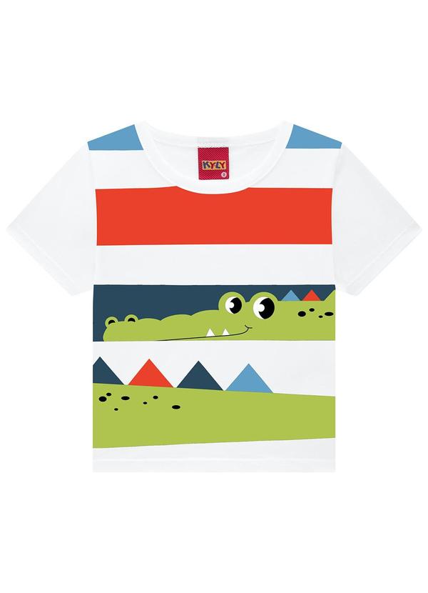 Kyly - Conjunto Infantil Menino Jacaré Branco 2