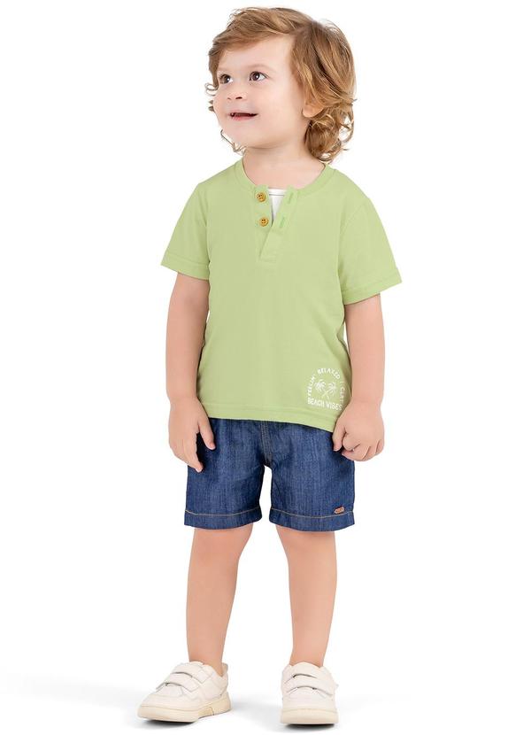 Colorittá - Conjunto Infantil Menino Jeans Colorittá Verde