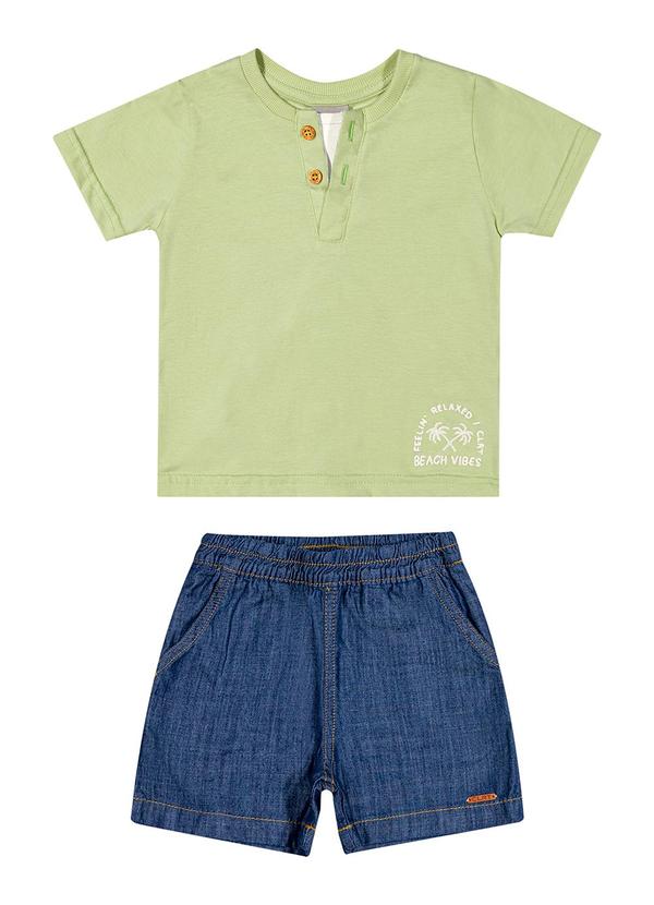 Colorittá - Conjunto Infantil Menino Jeans Colorittá Verde 2