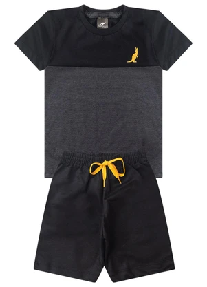 Conjunto Infantil Menino Kangulu Preto - undefined