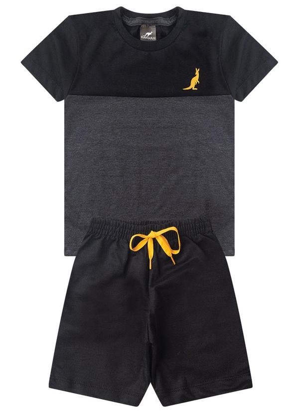 Conjunto Infantil Menino Kangulu Preto