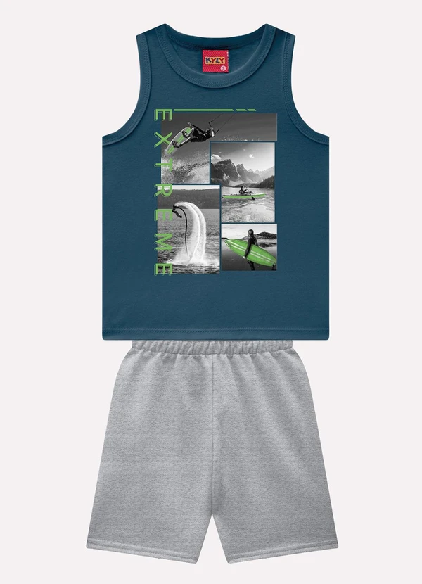 Kyly - Conjunto Infantil Menino Kitesurfing Azul