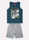 Kyly - Conjunto Infantil Menino Kitesurfing Branco - variação: Azul