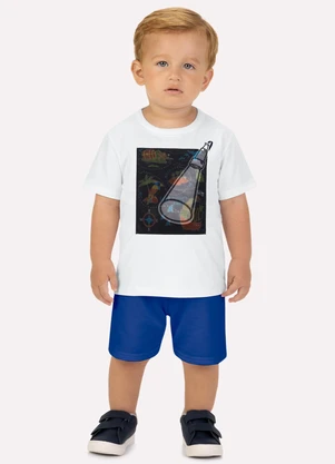 Kyly - Conjunto Infantil Menino Lanterna Branco - KYLY