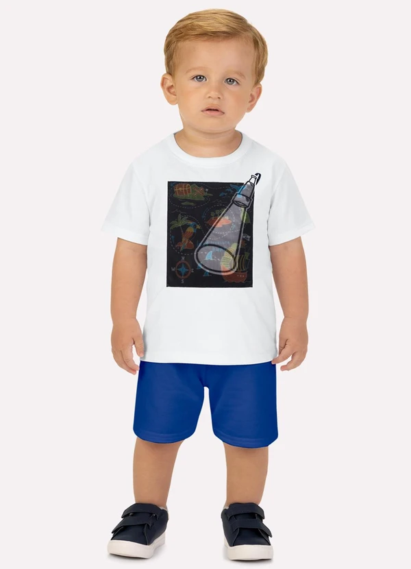 Kyly - Conjunto Infantil Menino Lanterna Branco