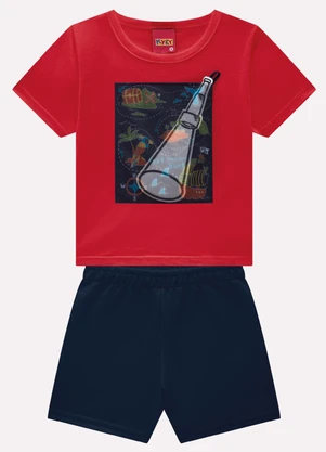Kyly - Conjunto Infantil Menino Lanterna Vermelho - KYLY