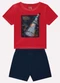 Kyly - Conjunto Infantil Menino Lanterna Branco - variação: Vermelho