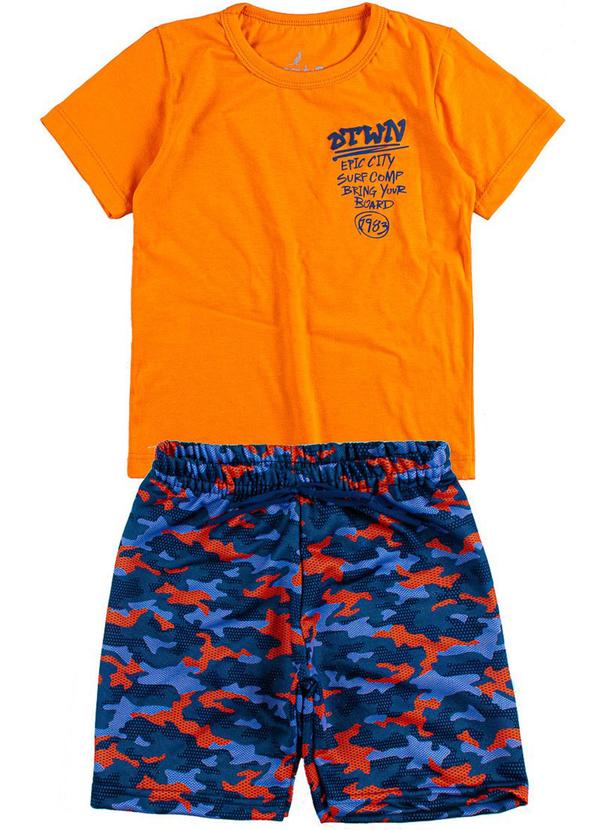 Rosa Azul - Conjunto Infantil Menino Laranja Kangulu Laranja