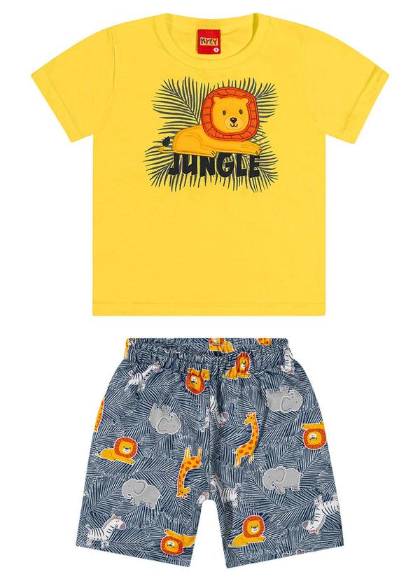 Kyly - Conjunto Infantil Menino Leão Amarelo