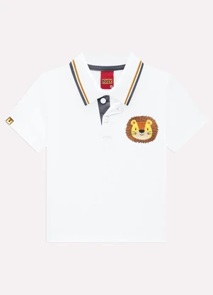Kyly - Conjunto Infantil Menino Leão Branco - KYLY