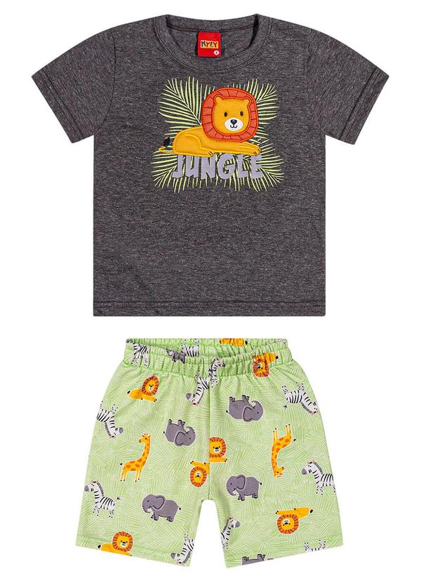 Kyly - Conjunto Infantil Menino Leão Cinza 2