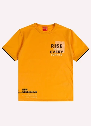 Kyly - Conjunto Infantil Menino Lettering Amarelo - KYLY