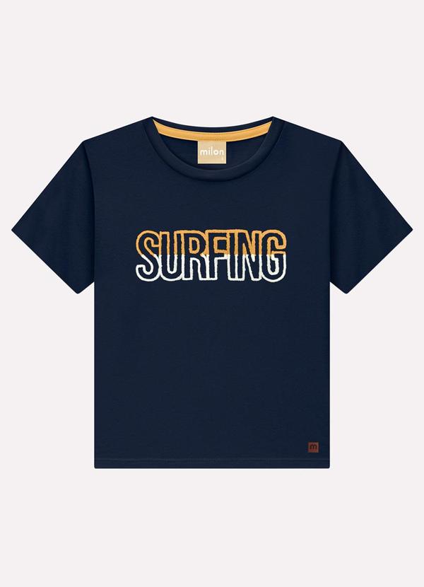 Milon - Conjunto Infantil Menino Lettering Azul Marinho 3