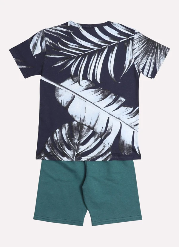 Kyly - Conjunto Infantil Menino Lettering Azul Marinho 3