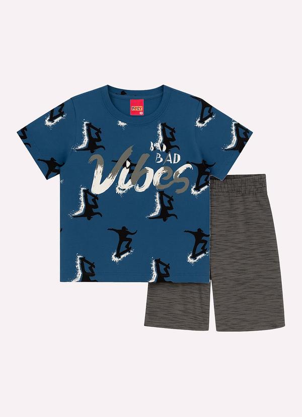 Kyly - Conjunto Infantil Menino Lettering Azul 1