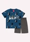 Kyly - Conjunto Infantil Menino Lettering Azul - variação: Azul