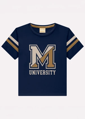 Milon - Conjunto Infantil Menino Lettering Azul - MILON
