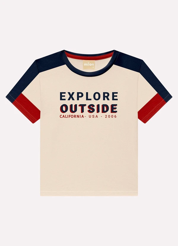 Milon - Conjunto Infantil Menino Lettering Bege 3