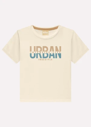 Milon - Conjunto Infantil Menino Lettering Bege - MILON