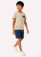 Kyly - Conjunto Infantil Menino Lettering Bege - variação: Bege