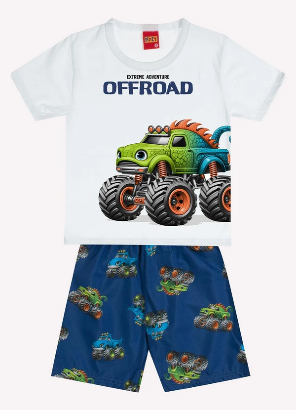 Kyly - Conjunto Infantil Menino Lettering Branco 2