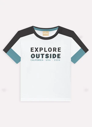 Milon - Conjunto Infantil Menino Lettering Branco - MILON