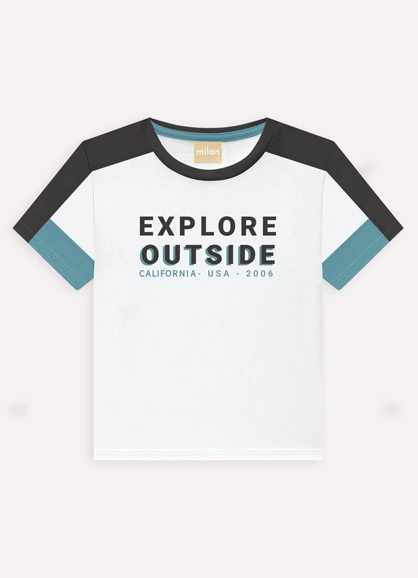 Milon - Conjunto Infantil Menino Lettering Branco 2