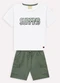 Milon - Conjunto Infantil Menino Lettering Branco - variação: Branco
