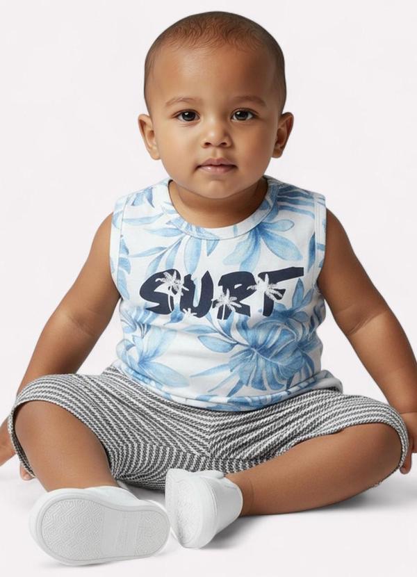 Kyly - Conjunto Infantil Menino Lettering Branco 2