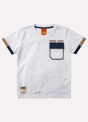 Kyly - Conjunto Infantil Menino Lettering Branco - KYLY