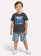Kyly - Conjunto Infantil Menino Lettering Cinza - variação: Cinza